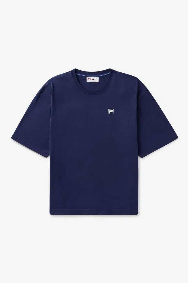 Tops and TShirts Women Fila Country Club Raquet Box Tee 400 Fila Navy