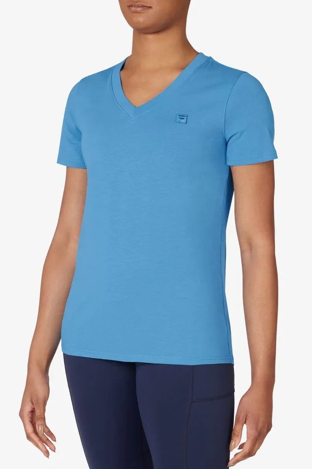Tops and TShirts Women Fila Palm Springs Elevated Essentials VNeck Tee