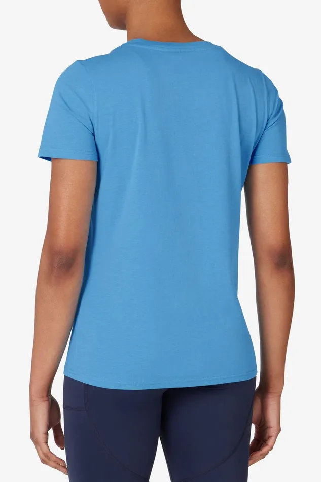 Tops and TShirts Women Fila Palm Springs Elevated Essentials VNeck Tee