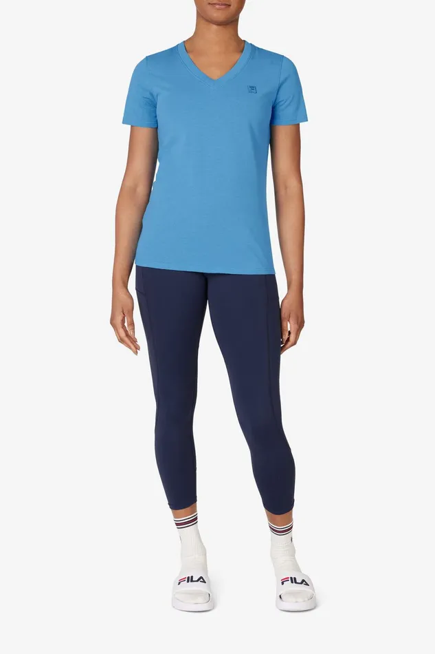 Tops and TShirts Women Fila Palm Springs Elevated Essentials VNeck Tee