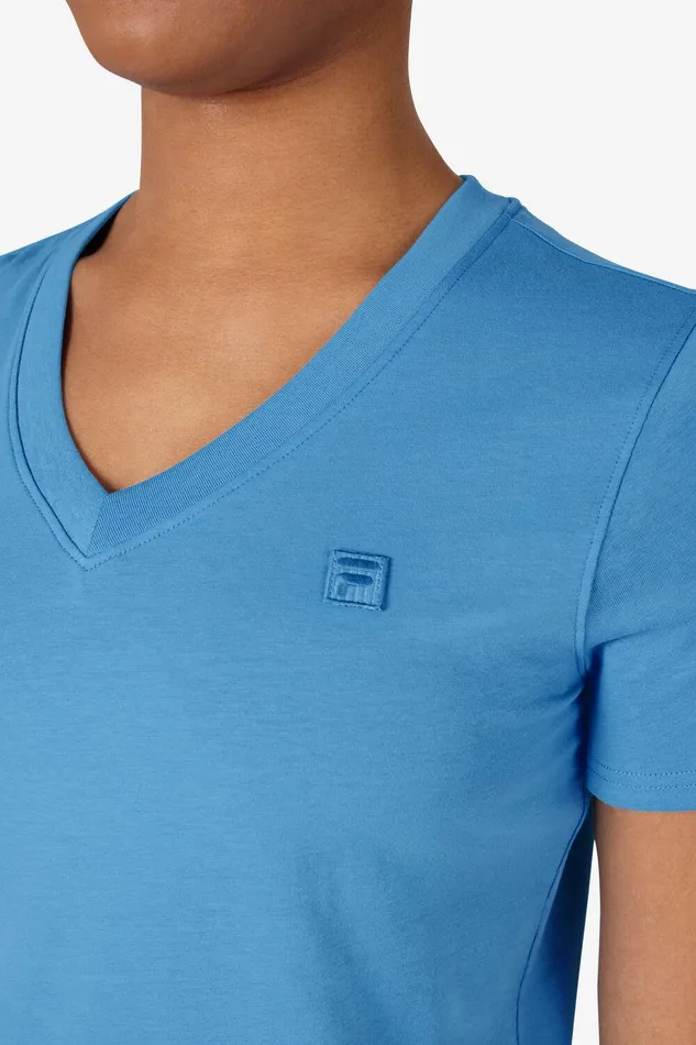 Tops and TShirts Women Fila Palm Springs Elevated Essentials VNeck Tee