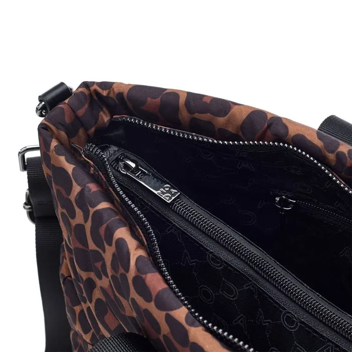 Tote Bags Women Moda In Pelle Alexia Bag Dark Leopard Nylon