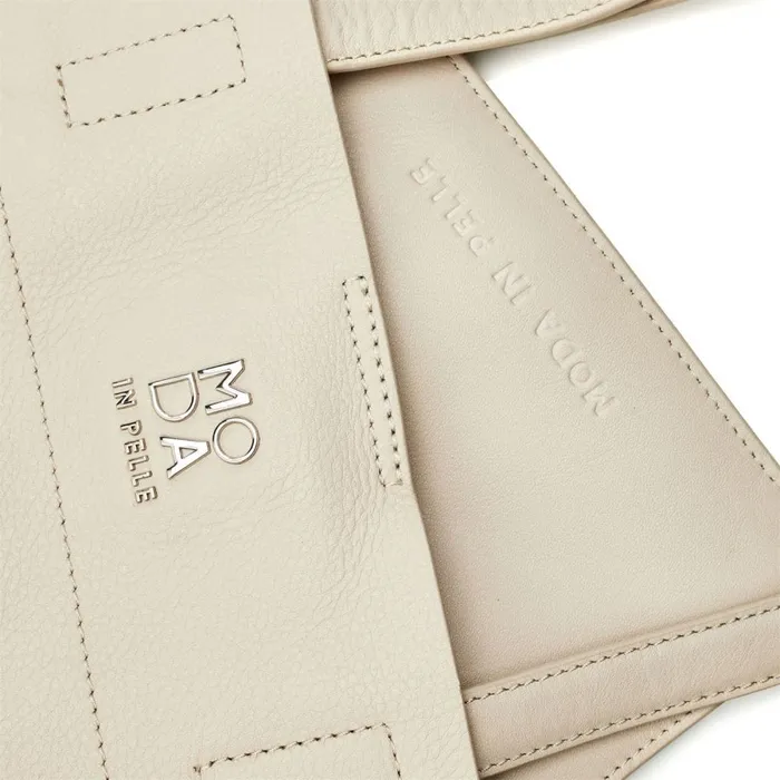 Tote Bags Women Moda In Pelle Indiana Bag Off White Leather