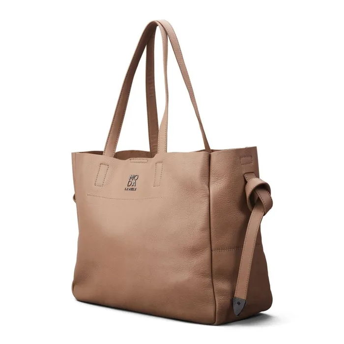 Tote Bags Women Moda In Pelle Indiana Bag Taupe Leather