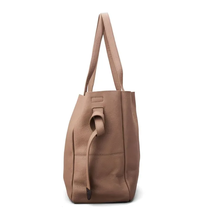 Tote Bags Women Moda In Pelle Indiana Bag Taupe Leather