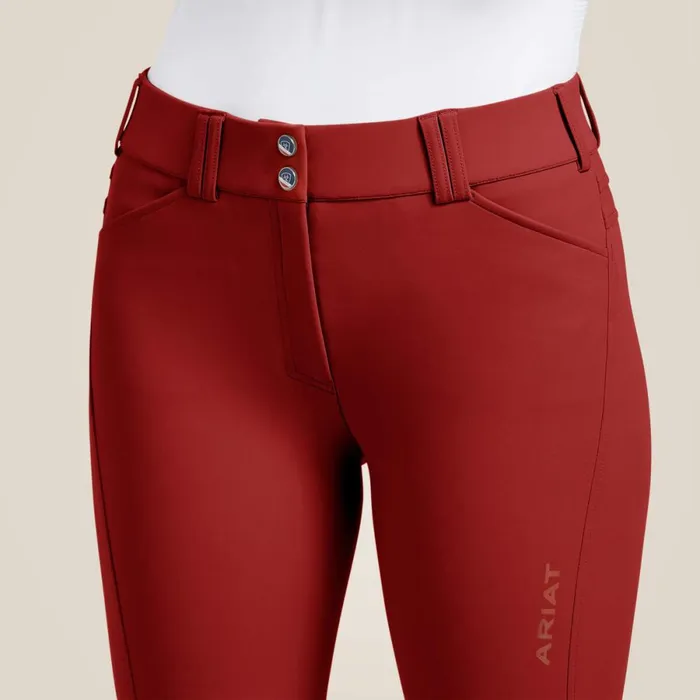 Tri Factor Grip Knee Patch Breech Fired Brick Women Ariat Pants and Shorts Tri Factor Grip Knee Patch Breech Fired Brick Women Ariat Pants and Shorts