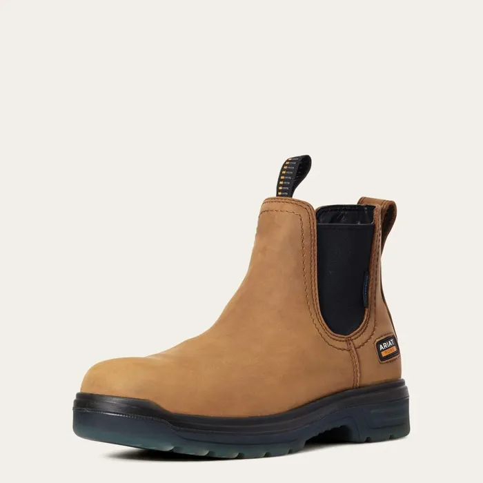 Turbo Chelsea Waterproof Work Boot Aged Bark Men Ariat Work Boots