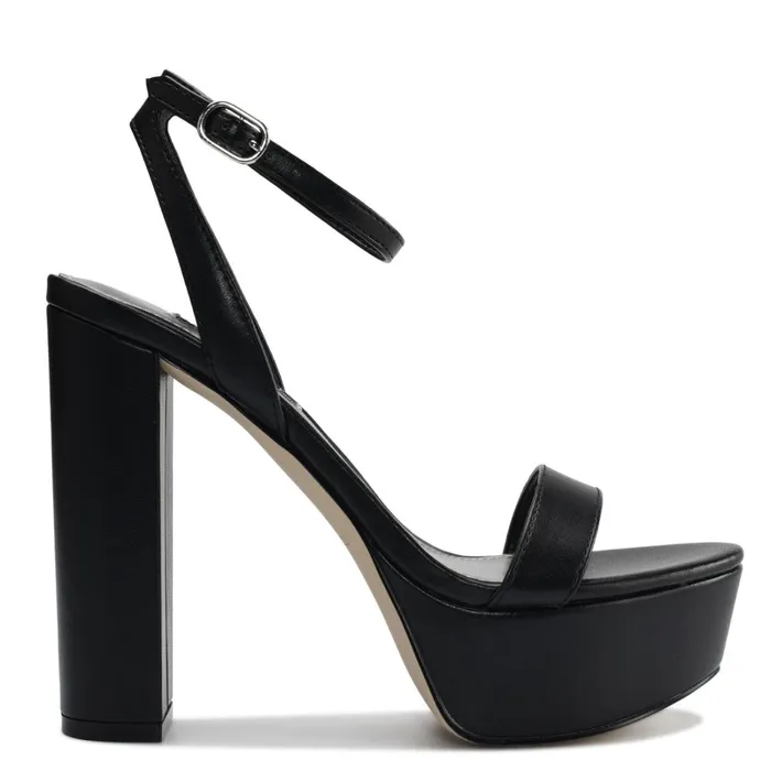Uknow Platform Dress Sandals Black Women Nine West Dress