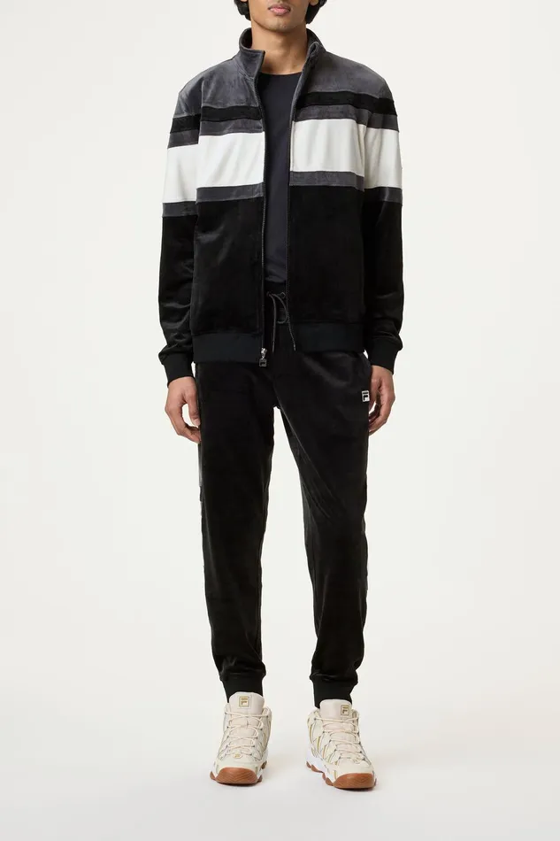 Velour Sets Men Fila Smart Retro Velour Blocked Track Jacket Velour Sets Men Fila Smart Retro Velour Blocked Track Jacket