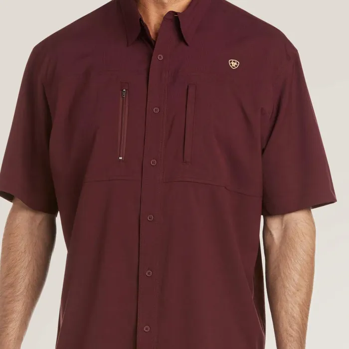VentTEK Classic Fit Shirt Malbec Men Ariat Button Down Shirts VentTEK Classic Fit Shirt Malbec Men Ariat Button Down Shirts