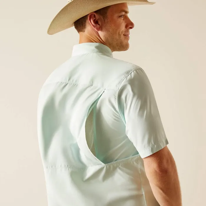 VentTEK Outbound Classic Fit Shirt Bleached Aqua Men Ariat Button Down Shirts VentTEK Outbound Classic Fit Shirt Bleached Aqua Men Ariat Button Down Shirts