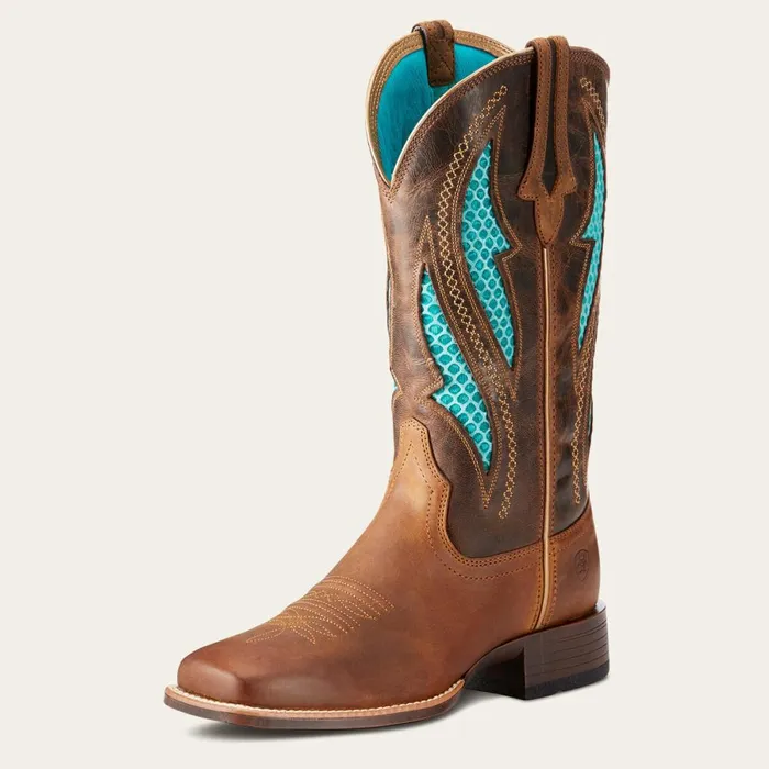 VentTEK Ultra Western Boot Distressed Brown Women Ariat Western Boots