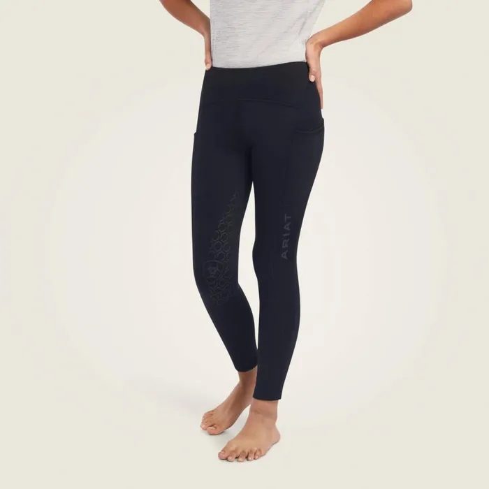 Venture Thermal Half Grip Tight Black Kids Ariat English Riding Clothing