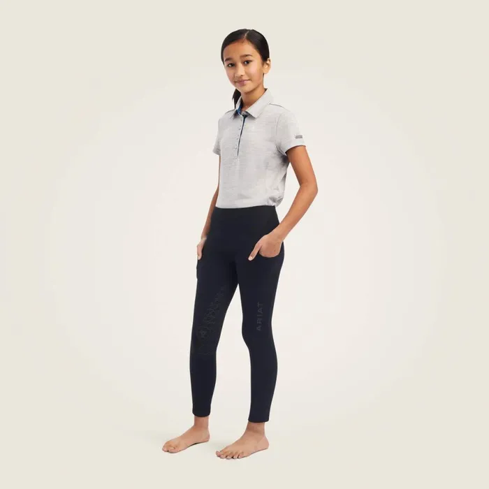 Venture Thermal Half Grip Tight Black Kids Ariat English Riding Clothing Venture Thermal Half Grip Tight Black Kids Ariat English Riding Clothing