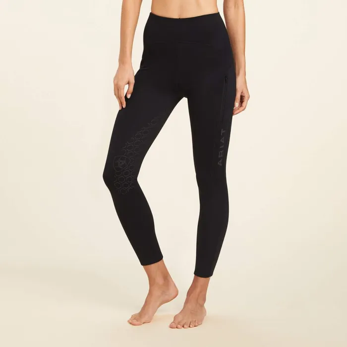 Venture Thermal Half Grip Tight Black Women Ariat Pants and Shorts