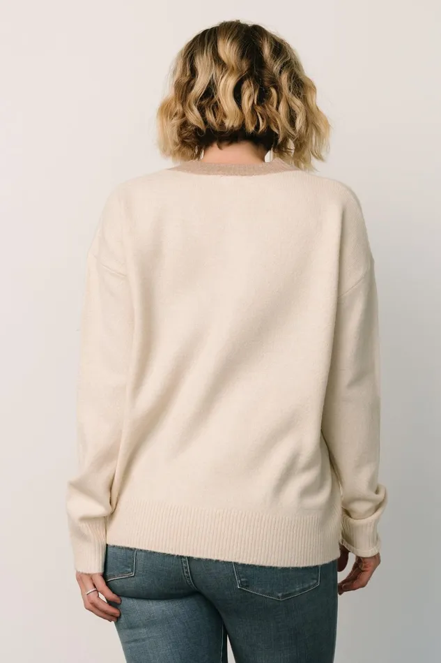 Verna Button Cardigan Cream Women Baltic Born Cardigans Verna Button Cardigan Cream Women Baltic Born Cardigans