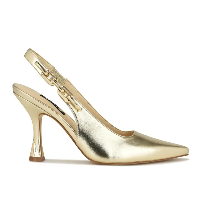 Veroni Slingback Pumps Gold Women Nine West Slingbacks