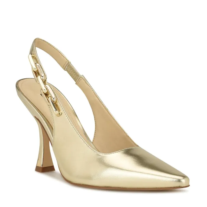 Veroni Slingback Pumps Gold Women Nine West Slingbacks Veroni Slingback Pumps Gold Women Nine West Slingbacks
