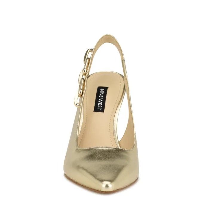 Veroni Slingback Pumps Gold Women Nine West Slingbacks Veroni Slingback Pumps Gold Women Nine West Slingbacks