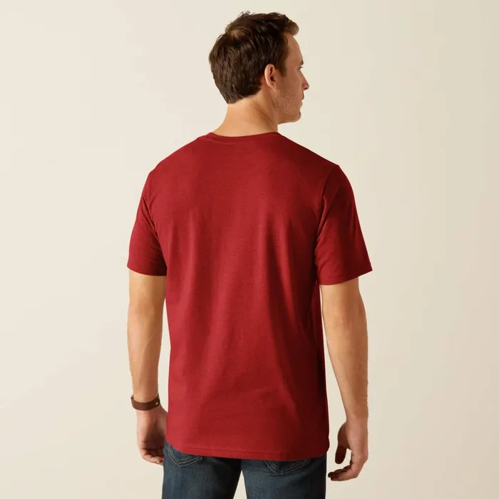 Vertical Logo TShirt Sundried Tomato Men Ariat TShirts and Polos Vertical Logo TShirt Sundried Tomato Men Ariat TShirts and Polos