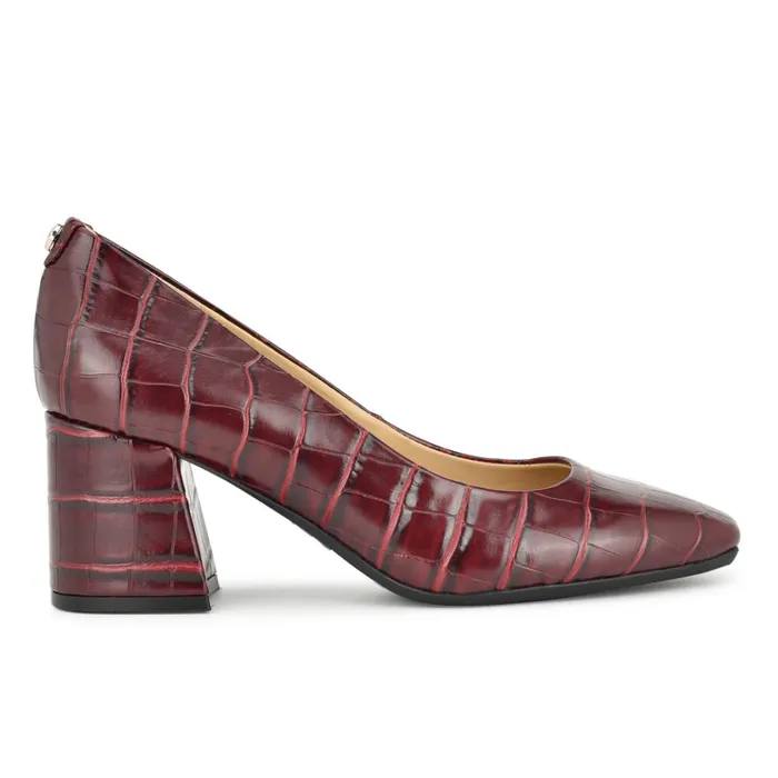 Vibe 92159 Block Heel Pumps Dark Red Women Nine West Pumps
