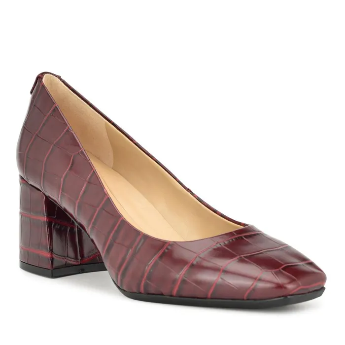 Vibe 92159 Block Heel Pumps Dark Red Women Nine West Pumps Vibe 92159 Block Heel Pumps Dark Red Women Nine West Pumps
