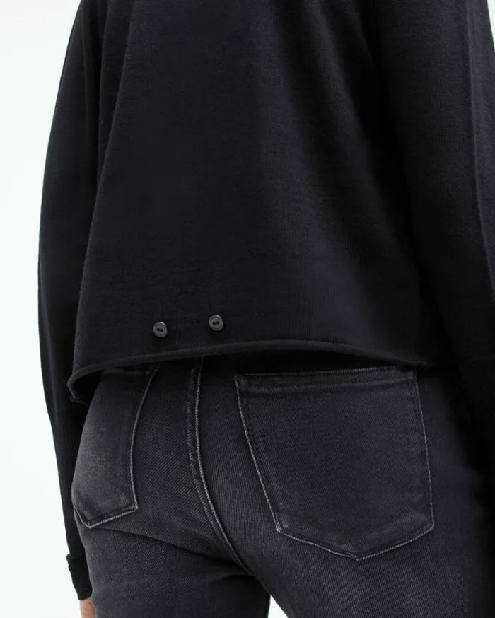 Waisson Pirate Lightweight Cardigan Black Women AllSaints Sweaters