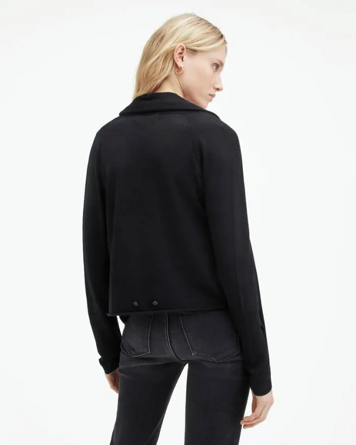 Waisson Pirate Lightweight Cardigan Black Women AllSaints Sweaters