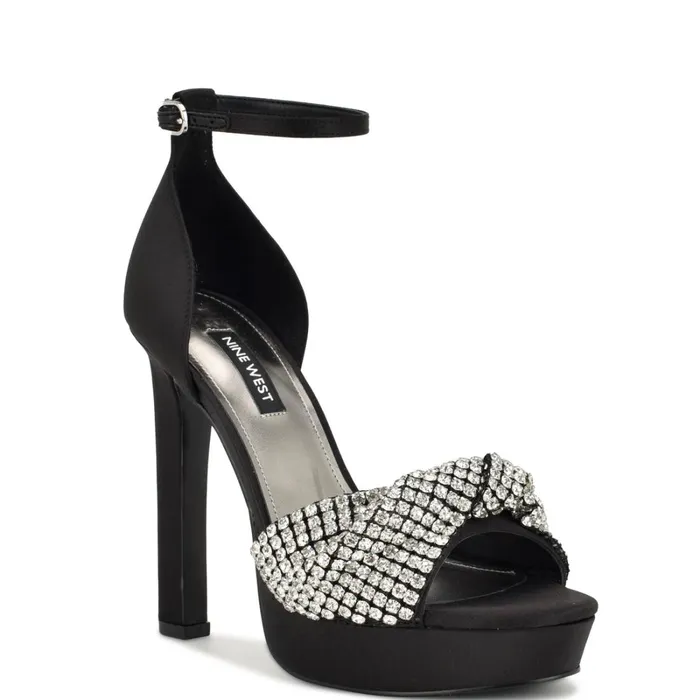Wary Dress Sandals Black Women Nine West Heeled Wary Dress Sandals Black Women Nine West Heeled