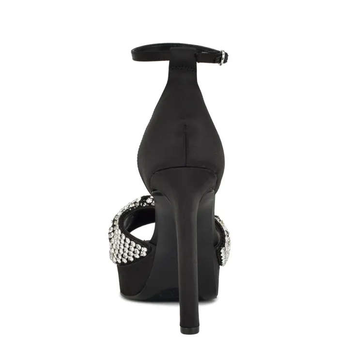 Wary Dress Sandals Black Women Nine West Heeled Wary Dress Sandals Black Women Nine West Heeled
