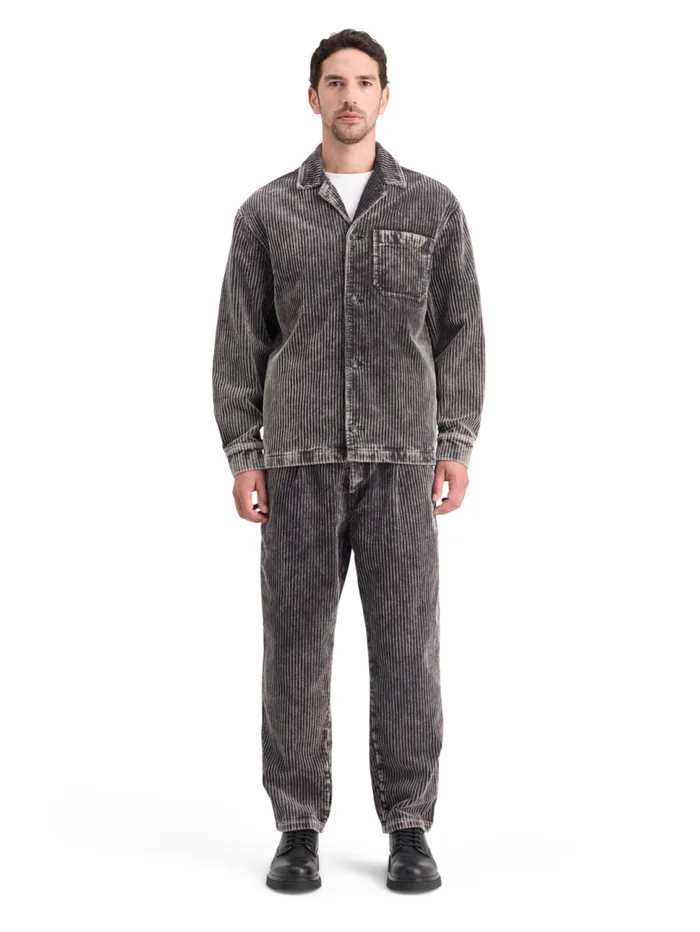 WASHED CORDUROY JACKET WITH DETACHABLE INNER GILET Black Men Scotch and Soda Jackets and Coats