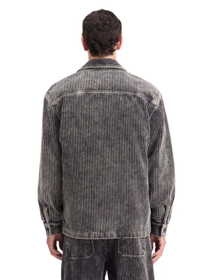 WASHED CORDUROY JACKET WITH DETACHABLE INNER GILET Black Men Scotch and Soda Jackets and Coats WASHED CORDUROY JACKET WITH DETACHABLE INNER GILET Black Men Scotch and Soda Jackets and Coats