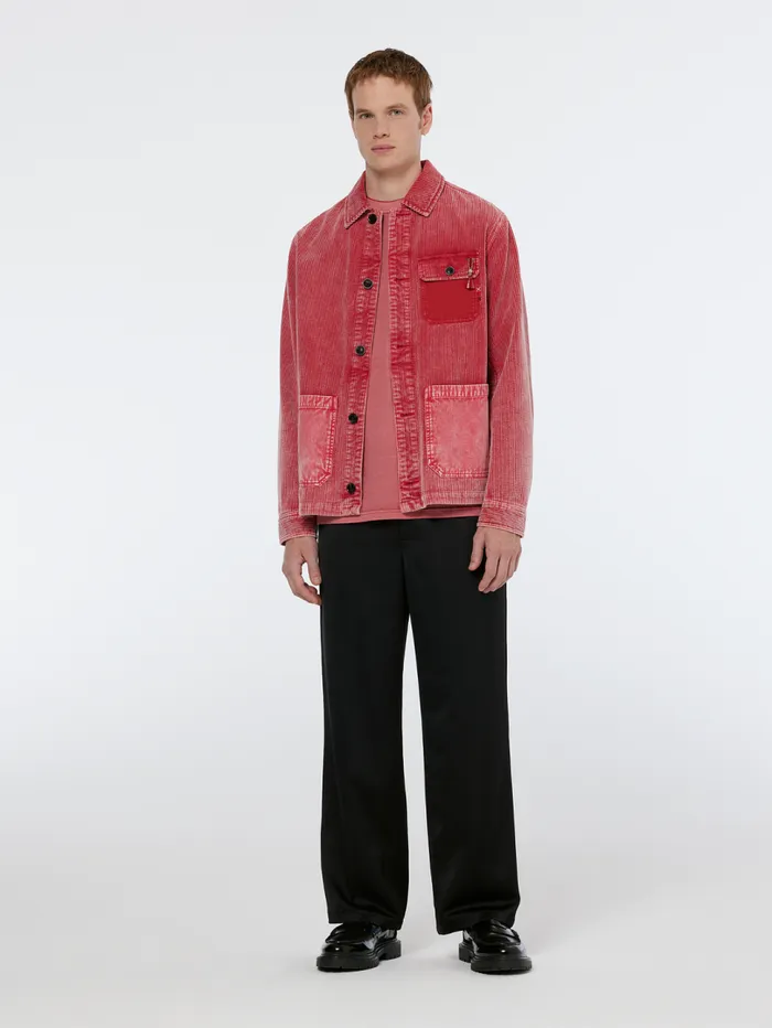 Washed Corduroy Worker Jacket Navy Men Scotch and Soda Jackets and Coats