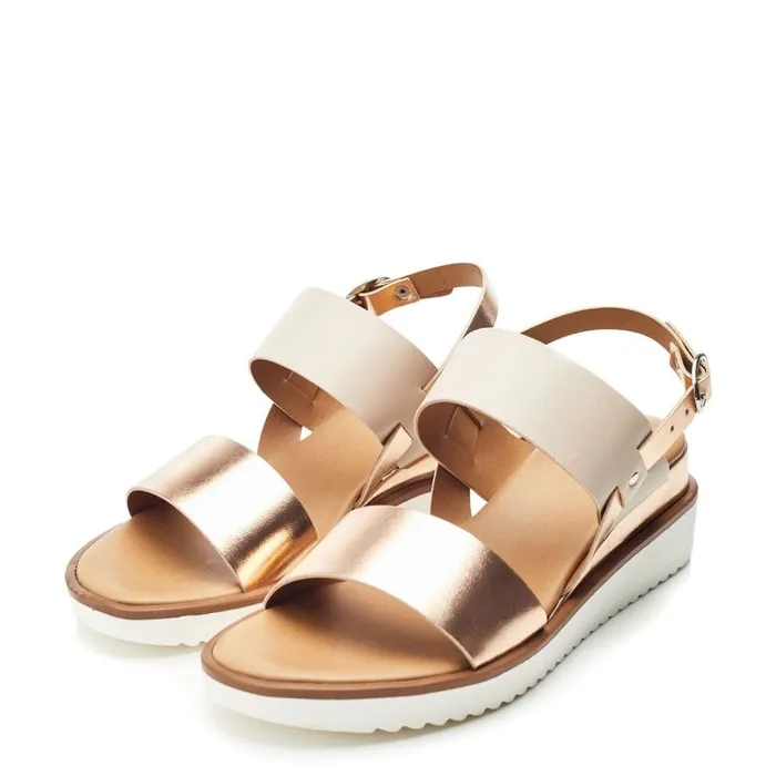 Wedge Sandals Women Moda In Pelle Navasay Cameo Leather