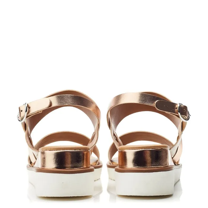 Wedge Sandals Women Moda In Pelle Navasay Cameo Leather