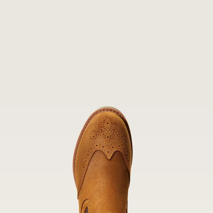 Wexford Brogue Waterproof Chelsea Boot Weathered Honey Women Ariat Booties Wexford Brogue Waterproof Chelsea Boot Weathered Honey Women Ariat Booties