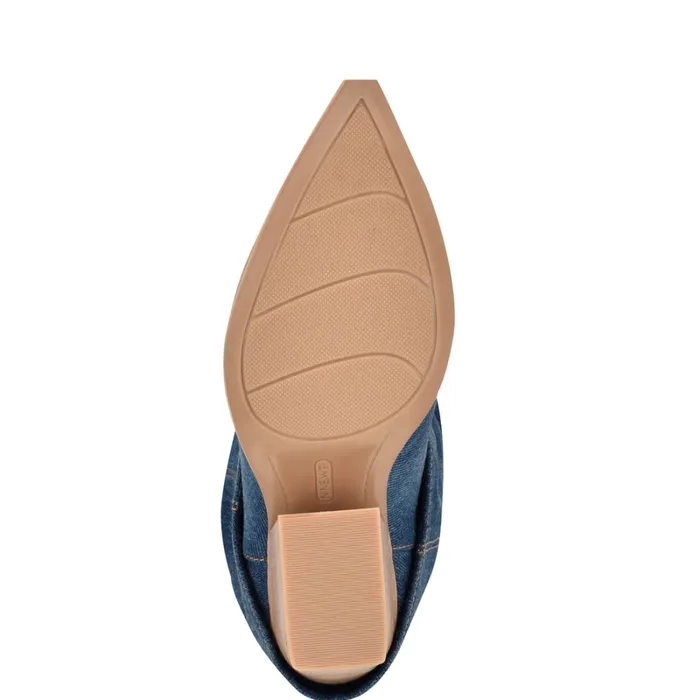 Wilton Western Boots Dark Blue Women Nine West Boots and Booties Wilton Western Boots Dark Blue Women Nine West Boots and Booties