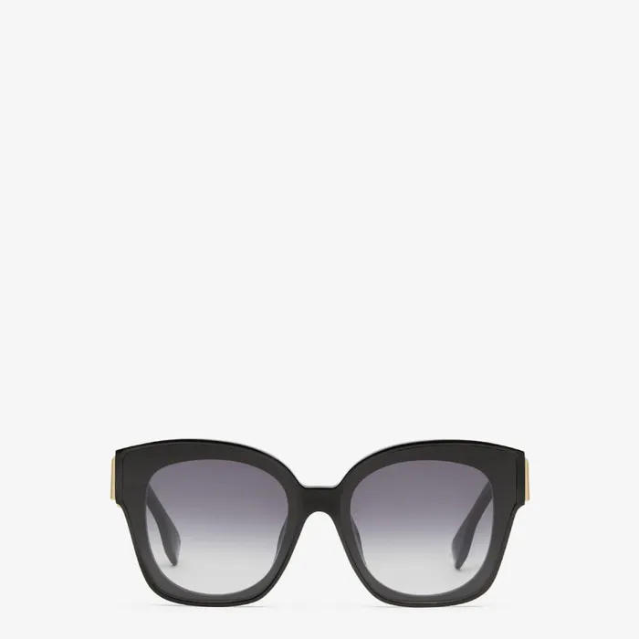 Woman Black Acetate Sunglasses Fendi Sunglasses