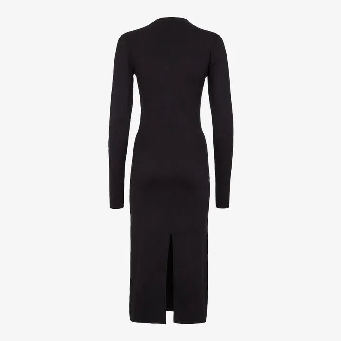 Woman Black Jersey Dress Black Fendi Knitwear