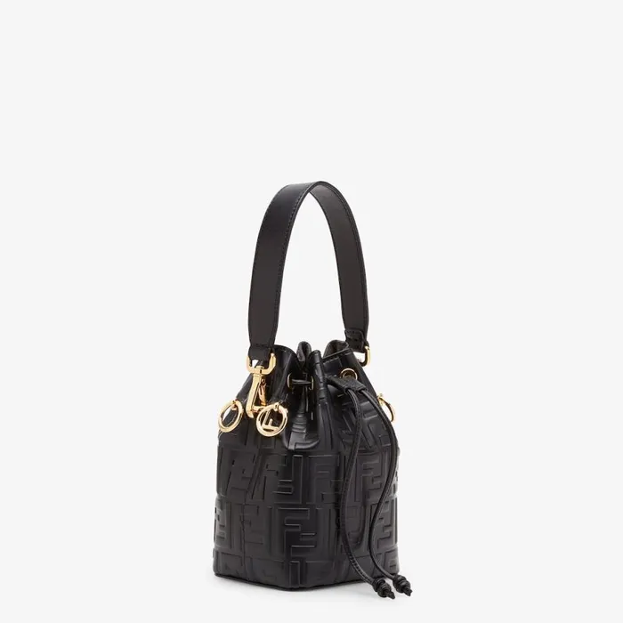 Woman Black Leather MiniBag Black Fendi Mini Bags