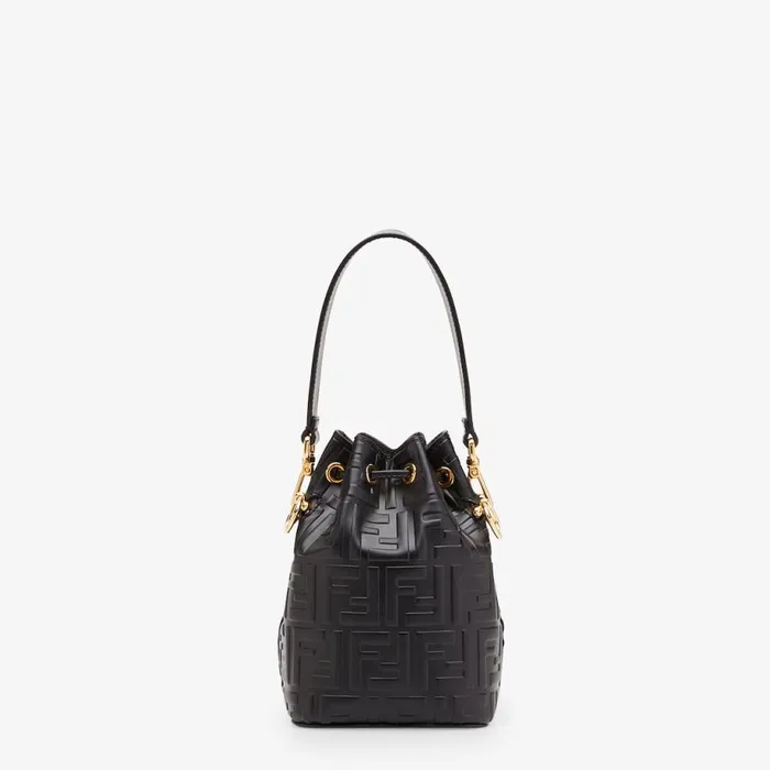 Woman Black Leather MiniBag Black Fendi Mini Bags