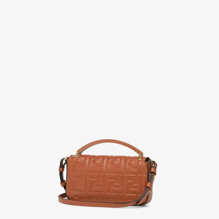 Woman Brown Nappa Leather Pouch Brown Fendi Mini Bags