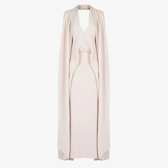 Woman Dress Made Of Pale Pink Cady Pink Fendi Dresses and Jumpsuits