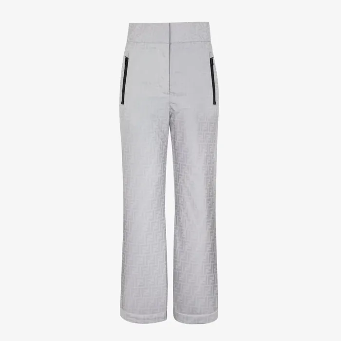 Woman Grey Ff Tech Fabric Trousers Grey Fendi Skiwear