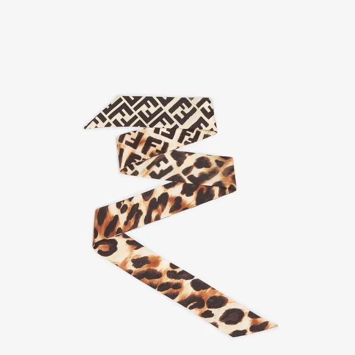 Woman Multicolour Silk Bandeau Multicolour Fendi Hair Accessories