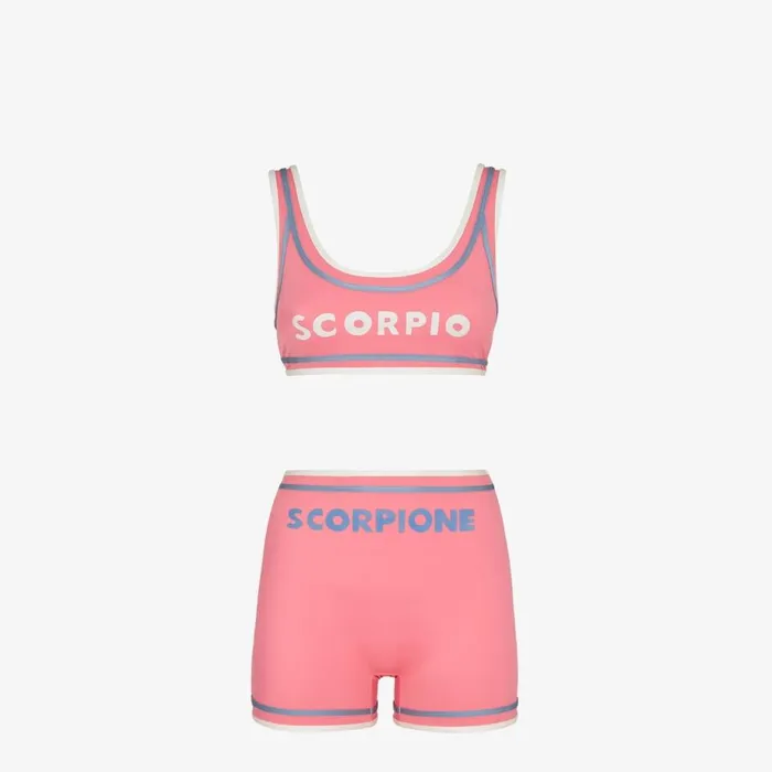Woman Pink Lycra Bikini Pink Fendi Swimwear