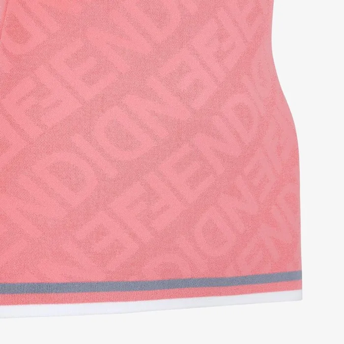 Woman Pink Viscose Top Pink Fendi Knitwear