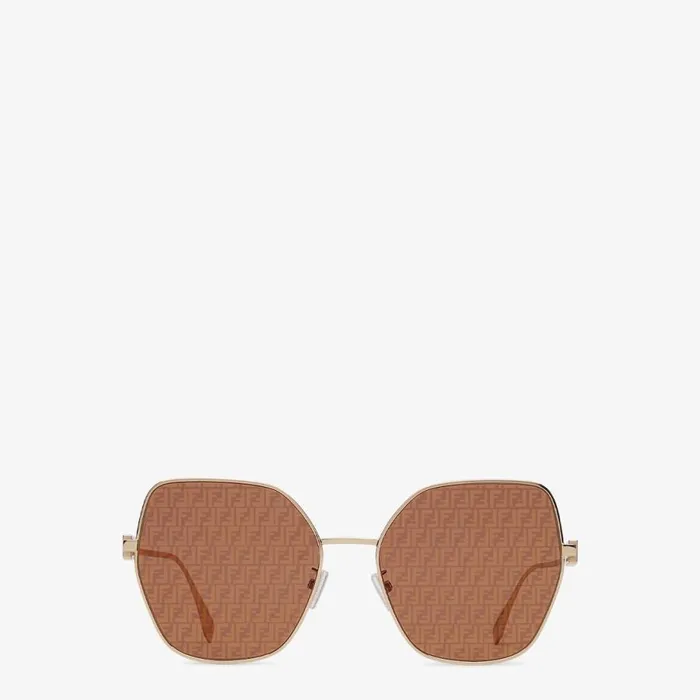 Woman Sunglasses With Brown Lenses Brown Fendi Sunglasses