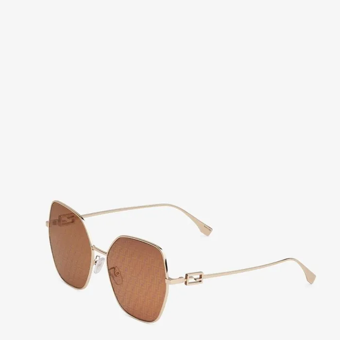Woman Sunglasses With Brown Lenses Brown Fendi Sunglasses
