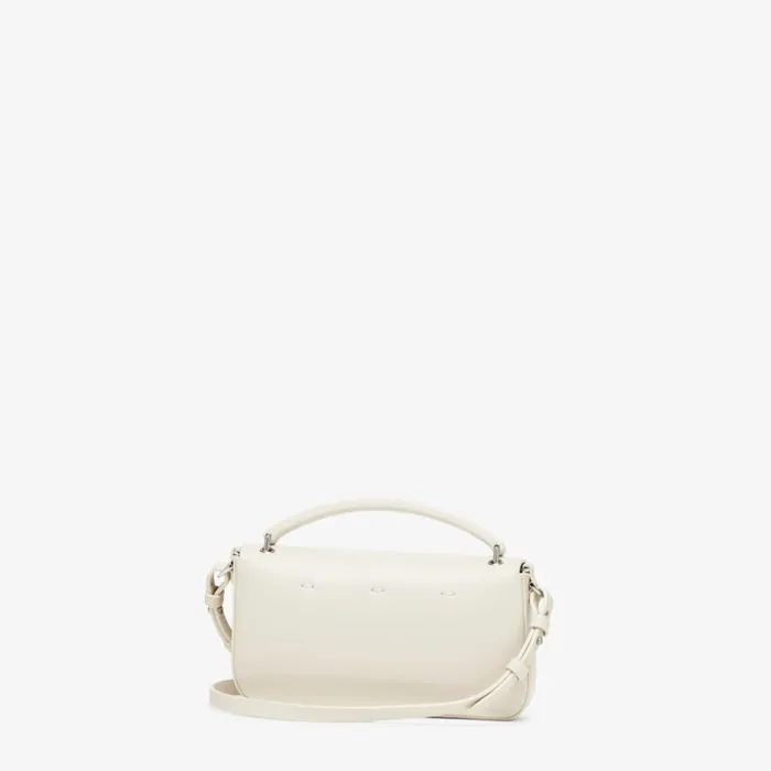 Woman White Patent Leather Pouch White Fendi Mini Bags